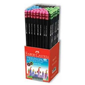 Faber Castell Blacklead HB με Γόμα σε 4 Χρώματα