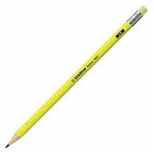 Stabilo Νeon 4907 2B Κίτρινο με Γόμα