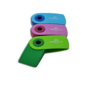 Γόμα Faber Castell Sleeve mini τρια χρώματα