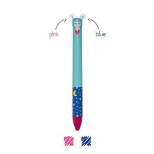 Legami Two Colour Ballpoint Pen Pink & Blue