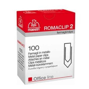 Romeo Maestri Συνδετήρες Μεταλλικοί No2 25mm 100τμχ.