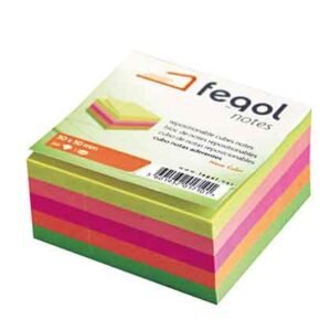 Fegol Αυτοκόλλητα Χαρτάκια Πολύχρωμα 50x50mm 250 Φύλλα
