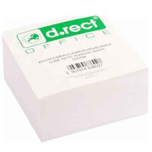 D.rect Λευκά Χαρτάκια Σημειώσεων Κύβος 85x85mm 500 Φύλλα