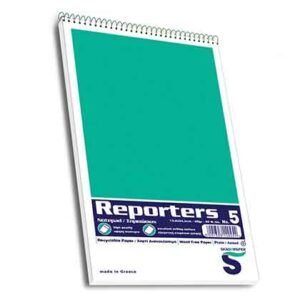 Skag Μπλοκ Reporters Σπιράλ Λευκά Νο1-Νο5