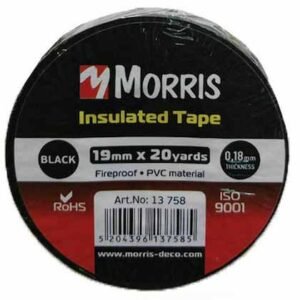 Morris Μονωτική Ταινία Iso 9001 19mm x 18m σε Μαύρο, Κόκκινο, Άσπρο