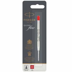 Parker Ανταλλακτικό Μελάνι για Στυλό Ballpoint Medium σε Κόκκινο χρώμα
