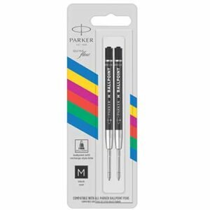 Parker Ανταλλακτικό Μελάνι για Στυλό Ballpoint Medium σε Μαύρο χρώμα