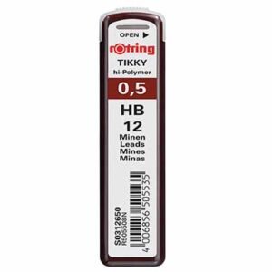 Rotring 12 Μύτες Μολυβιού Tikky Πάχους 0.5mm Τύπου HB-B