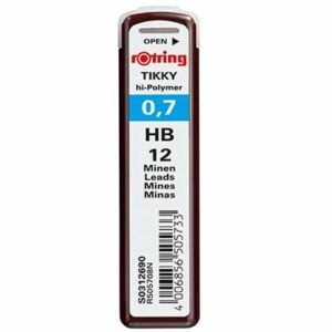 Rotring 12 Μύτες Μολυβιού Tikky Πάχους 0.7mm Τύπου HB, B, 2B