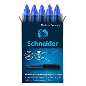 Schneider Ανταλλακτικό Μελάνι για Στυλό σε Μπλε χρώμα 5τμχ.