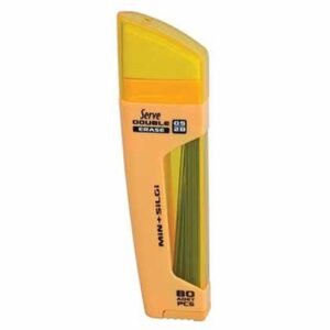Serve 80 Μύτες Μολυβιού & Σβήστρα Πάχους 0.5mm Τύπου 2B