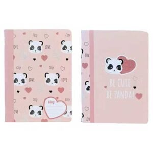 Ancor Σπιράλ Τετράδιο Ριγέ Α4 48 Φύλλων Cute Panda