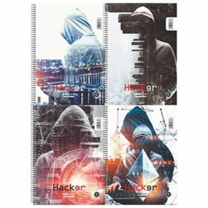 Salko Paper Hacker Σπιράλ Τετράδιο Ριγέ Α4 3 Θεμάτων (Διάφορα Σχέδια)