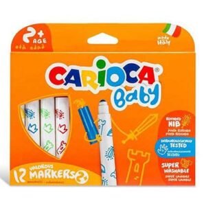 Carioca Baby 2+ Μαρκαδόροι Σετ 12 Χρώματα