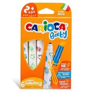Carioca Baby 2+ Μαρκαδόροι Σετ 6 Χρώματα