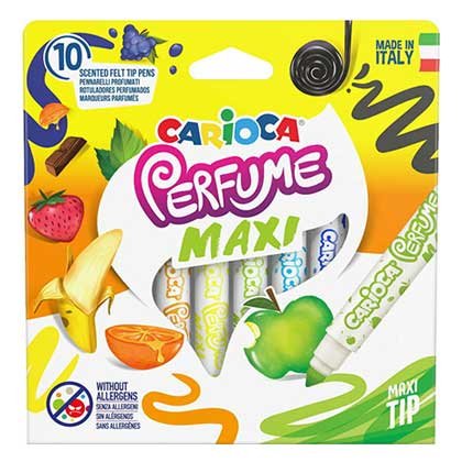 Carioca Perfume Maxi Μαρκαδόροι Αρωματικοί Σετ 10 Χρώματα