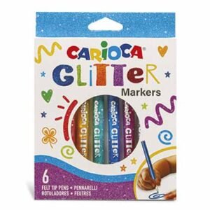 Carioca Μαρκαδόροι Glitter Σετ 6 Χρώματα