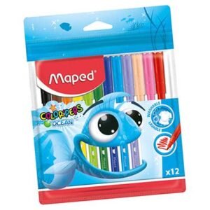 Maped Color'Peps Ocean Μαρκαδόροι Λεπτοί, Πλενόμενοι Σετ 12 Χρώματα