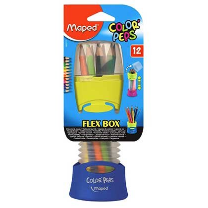 Maped Ξυλομπογιές-Μολυβοθήκη Σετ 12 Χρώματα