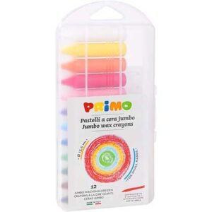 Primo Κηρομπογιές Jumbo Σετ 12 Xρώματα