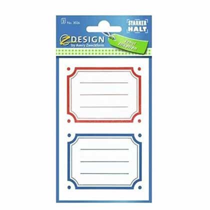 Avery Ετικέτες Tετραδίων Aυτοκόλλητες 6τμχ