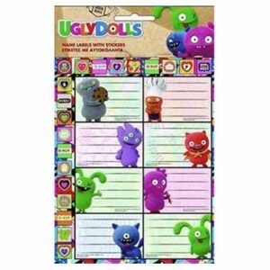 Gim Ugly Dolls Ετικέτες Tετραδίων 8τμχ