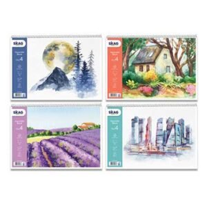 Skag Μπλοκ Ακουαρέλας 250gr Α3 15 Φύλλα No4 (Διάφορα Σχέδια)