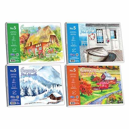 Skag Μπλοκ Ακουαρέλας No5 35x50cm 15 Φύλλα (Διάφορα Σχέδια)