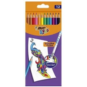 Bic Kids Evolution Ξυλομπογιές Σετ 12 Χρώματα