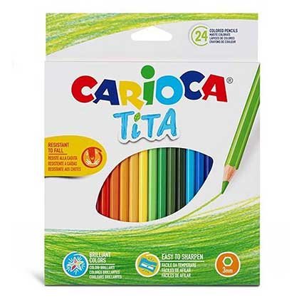 Carioca Tita Ξυλομπογιές Σετ 24 Χρώματα
