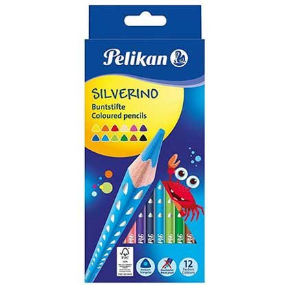 Pelikan Silverino Ξυλομπογιές Σετ 12 Χρωμάτα