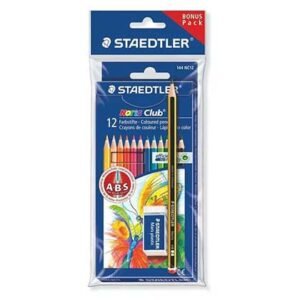 Staedtler Ξυλομπογιές + Μολύβι + Γόμα Σετ 10 Χρώματα