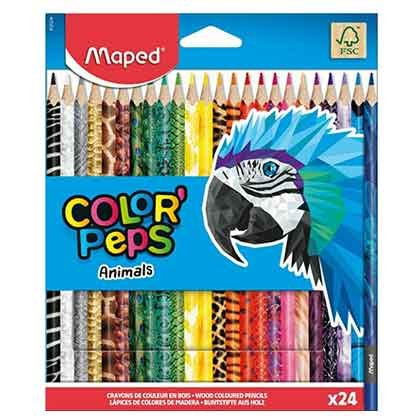 Maped Color’Peps Animals Ξυλομπογιές Σετ 12 Χρώματα