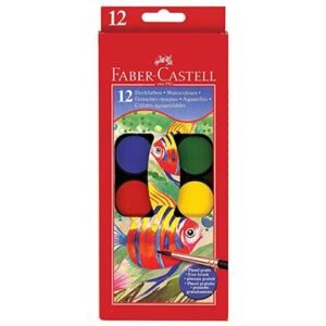 Faber-Castell Νερομπογιές με Πινέλο Σετ 12 Χρώματα