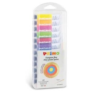 Primo Τέμπερες Fluo & Metallic 12ml Σετ 12 Χρώματα