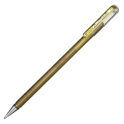 Pentel Στυλό Hybrid Dual Xρυσό & Μεταλλικό Xρυσό 1.0mm