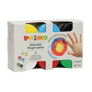 Primo Ditacolor Δακτυλομπογιές 50ml Σετ 6 Χρώματα