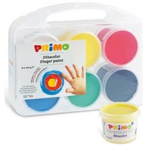 Primo Ditacolor Δακτυλομπογιές 100ml Σετ 6 Χρώματα