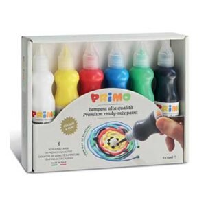 Primo Τέμπερες Ζωγραφικής σε Μπουκάλι 75ml Σετ 6 Χρώματα
