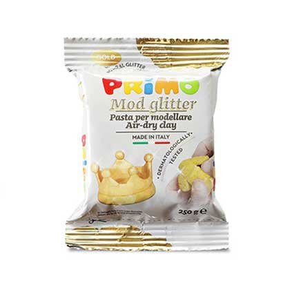 Primo Air Dry Πηλός Χρυσός με Glitter 250gr