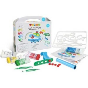 Primo Play Dough Box 3+ Ετών Βαλιτσάκι Σετ 5 Χρώματα 100gr & 8 Aξεσουάρ