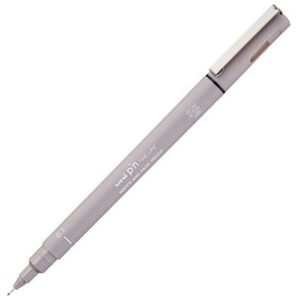 Uni Pin Fine Line - Fineliners 0.1, 0.5 mm Μαρκαδόροι Σχεδίου Γκρι