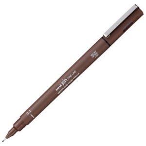 Uni Pin Fine Line - Fineliners 0.1, 0.5 mm Μαρκαδόροι Σχεδίου Καφέ