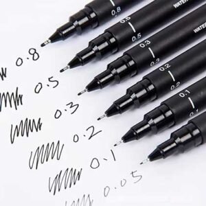 Uni Pin Fine Line - Fineliners 0.03-1.2 mm Μαρκαδόροι Σχεδίου Μαύροι