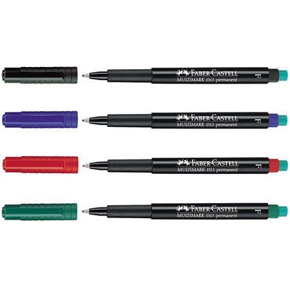 Faber-Castell Multimark Ανεξίτηλοι Μαρκαδόροι (F) 0.6 mm (Διάφορα Χρώματα)