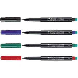 Faber Castell Multimark Ανεξίτηλοι Μαρκαδόροι (S) 0.4 mm (Διάφορα Χρώματα)