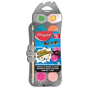 Maped Color΄Peps Νερομπογιές με Πινέλο Σετ 12 Χρώματα