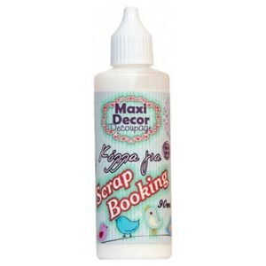 Maxi Decor Decoupage Κόλλα ScrapBooking Διάφανη 90ml