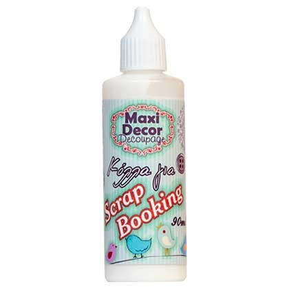 Maxi Decor Decoupage Κόλλα ScrapBooking Διάφανη 90ml