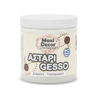Maxi Decor Decoupage Αστάρι Primer Gesso Λευκό 250ml
